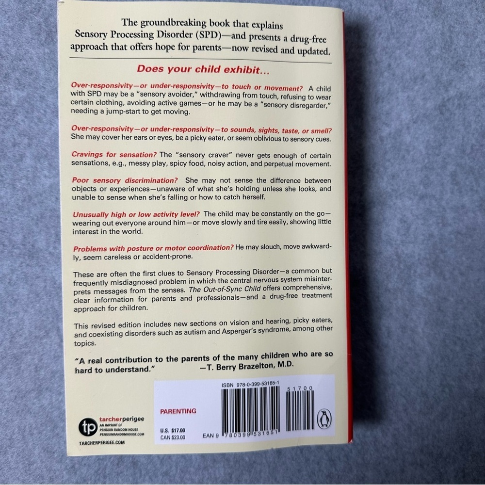 The Out-of-Sync Child Book by Carol Stock Kranowitz, M.A. - Picture 3 of 3